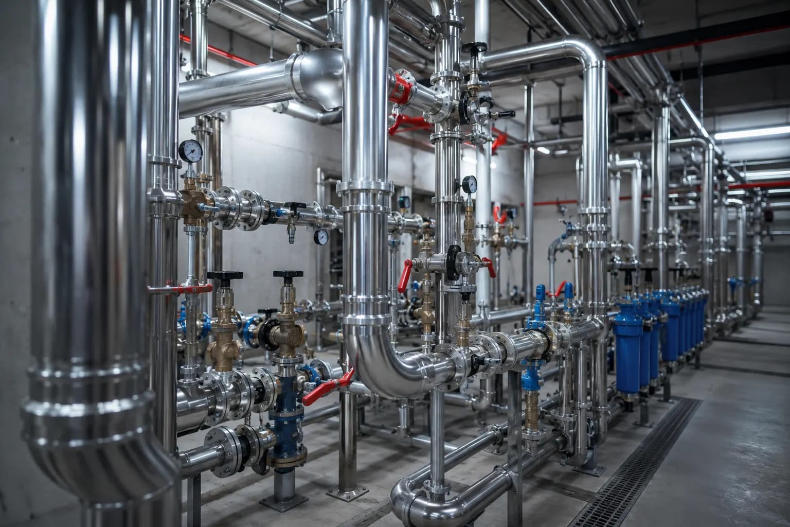 Commercial and residential plumbing and pump room installations in Dubai